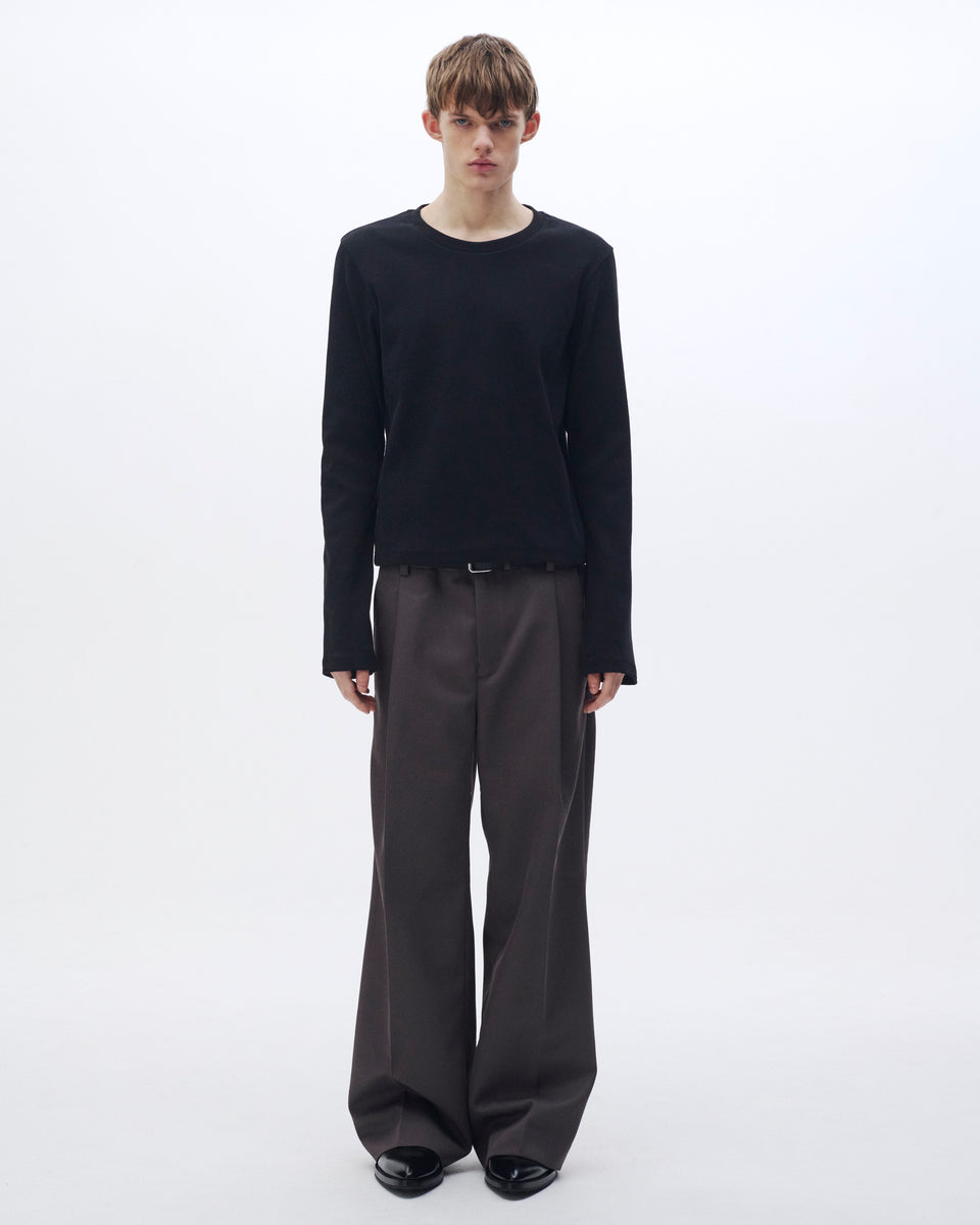 STRONG ours ロンt STRONG RIB T LONG BLACK