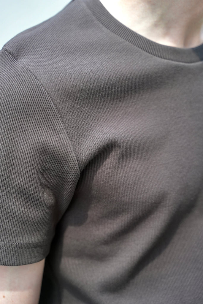 STRONG RIB TEE SHORT (GREY)