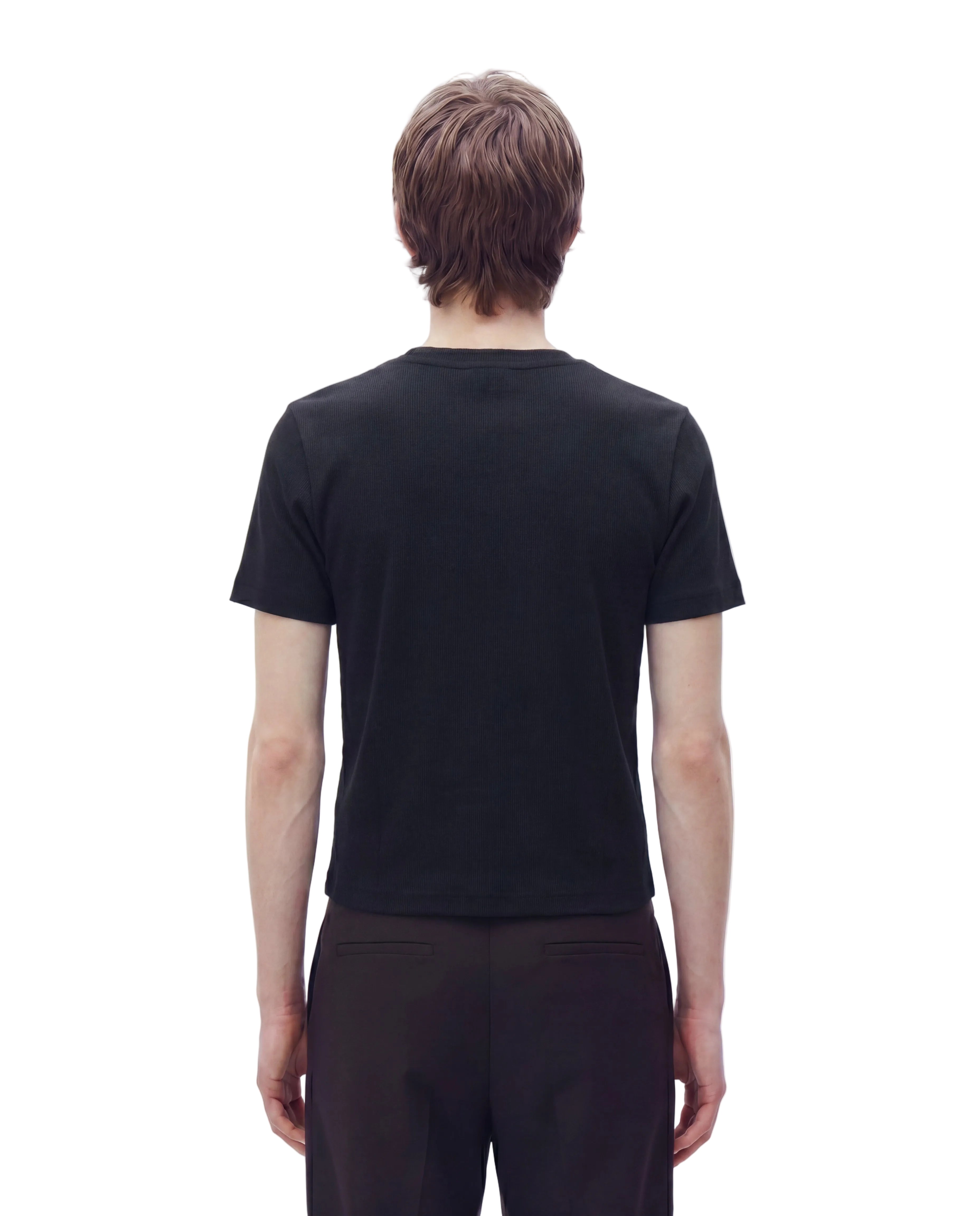 STRONG RIB TEE SHORT (BLACK)