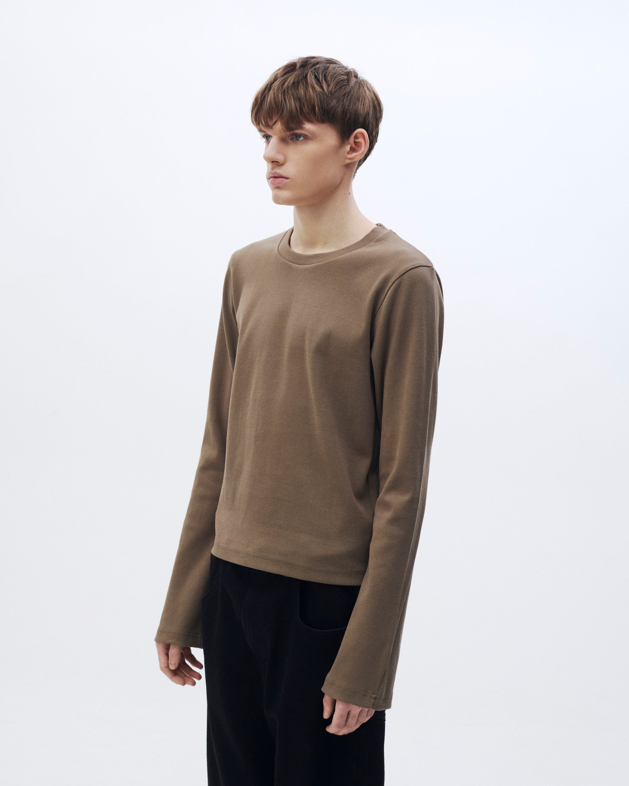 STRONG RIB T LONG KHAKI