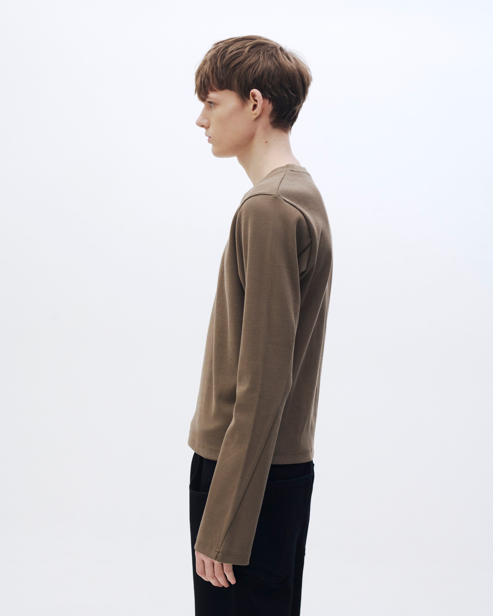 STRONG RIB T LONG KHAKI