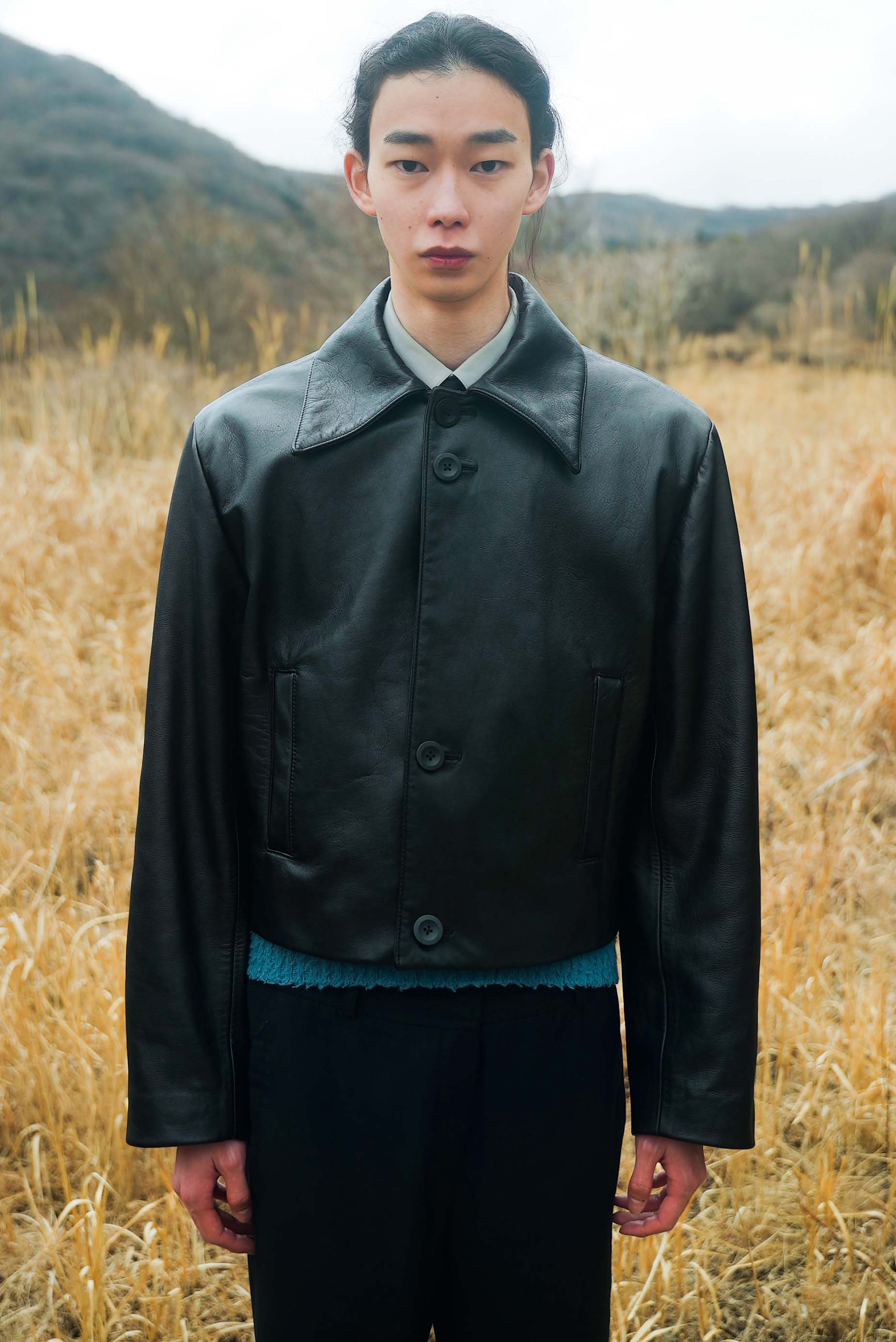 STRONG 001 LEATHER SHORT JACKET STRONG 001 LEATHER SHORT JACKET