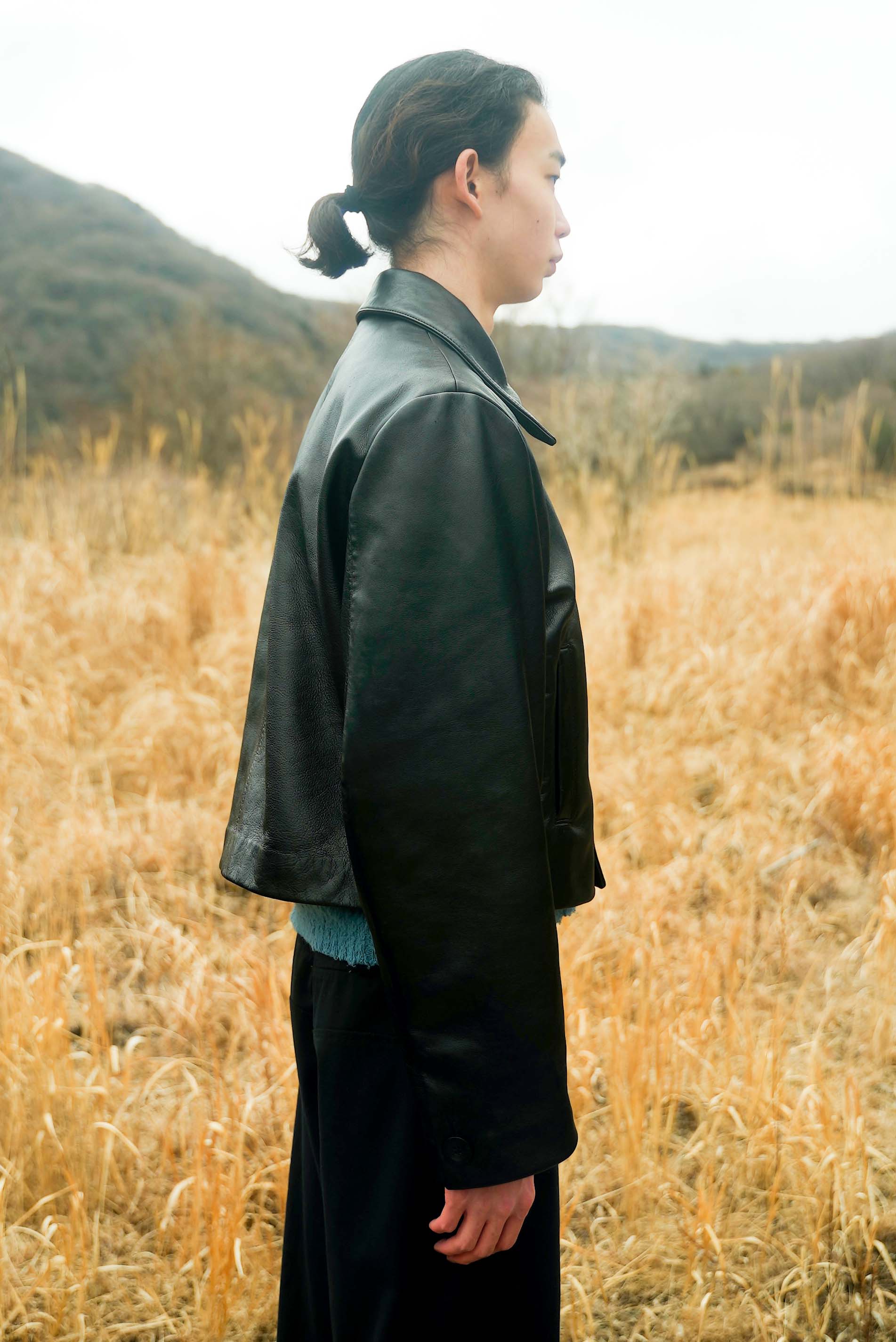 STRONG 001 LEATHER SHORT JACKET