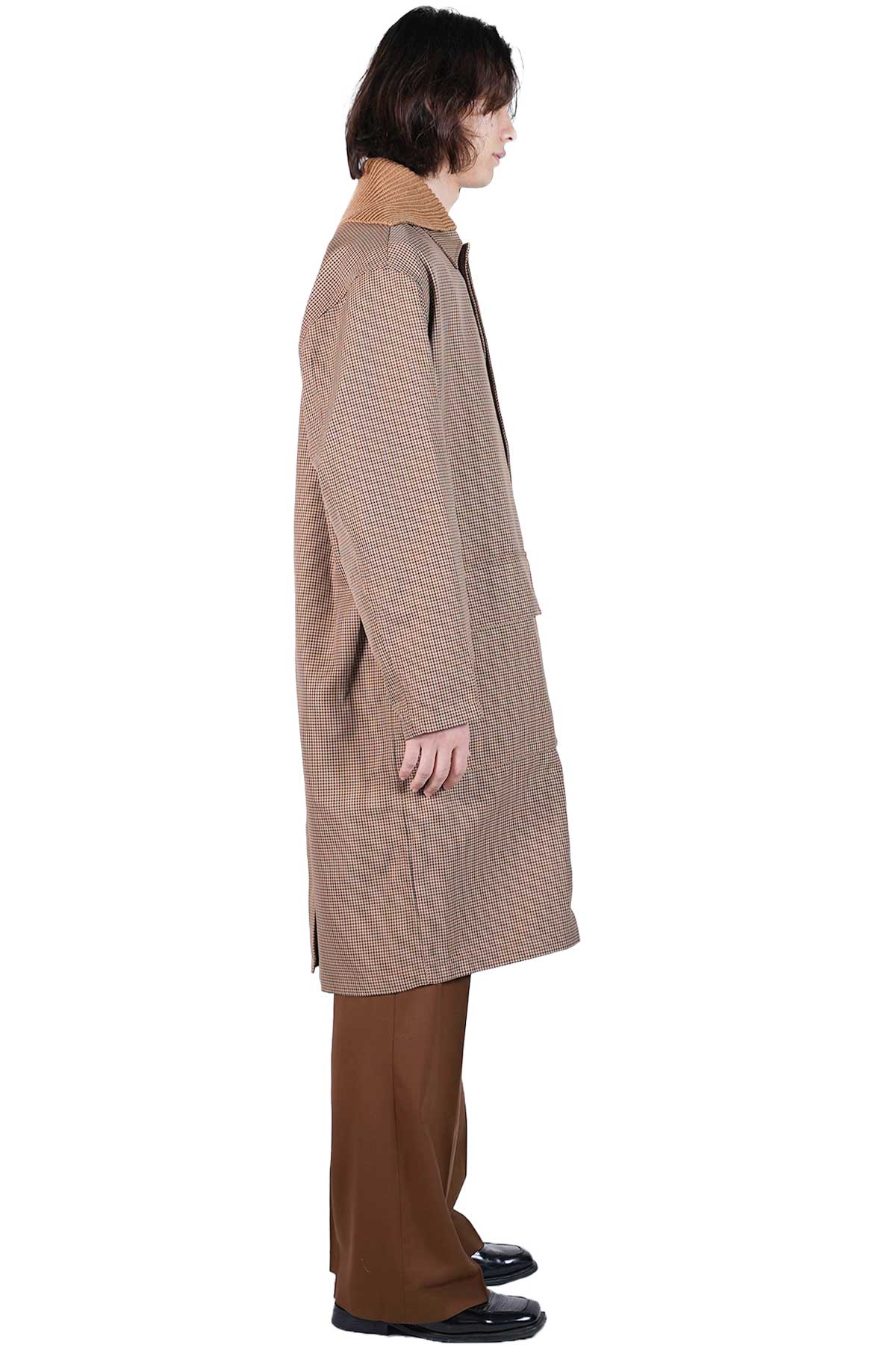 CALLUM DETACHABLE KNIT COLLAR COAT