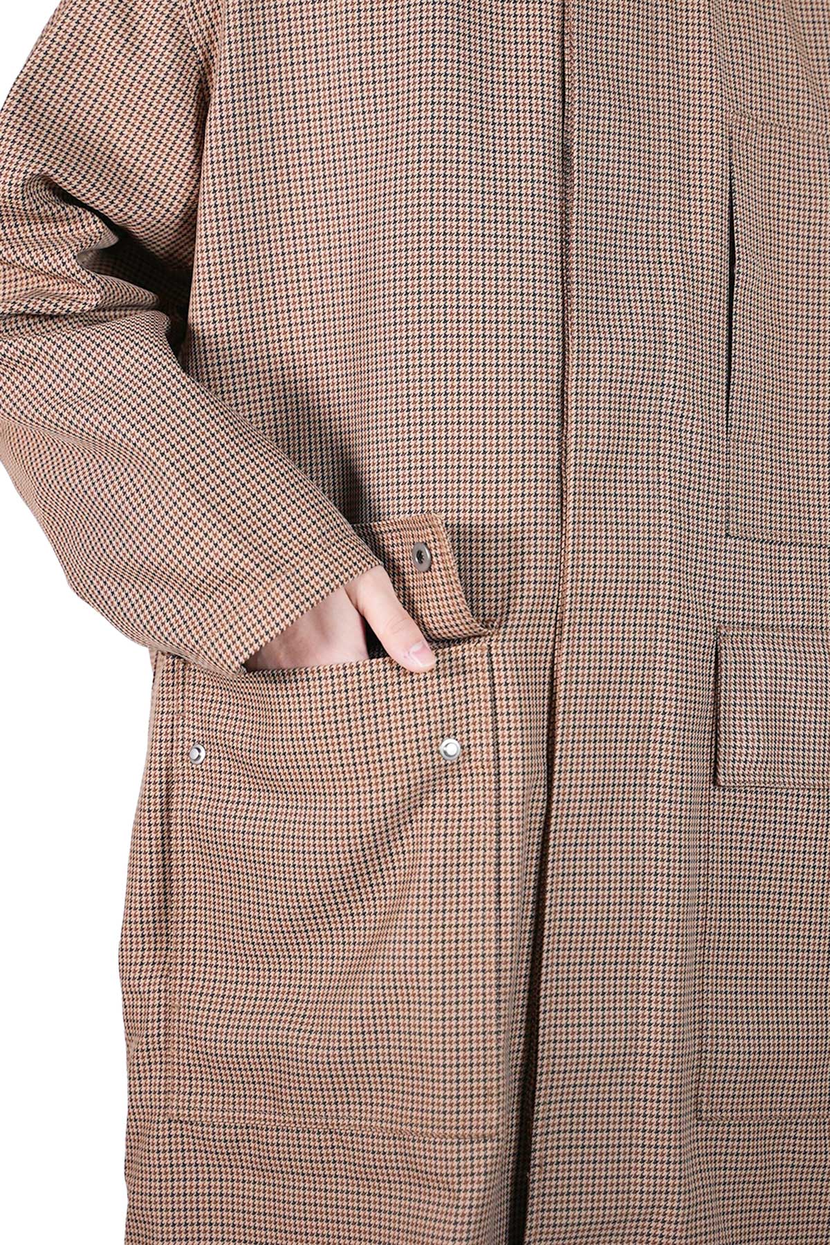 CALLUM DETACHABLE KNIT COLLAR COAT