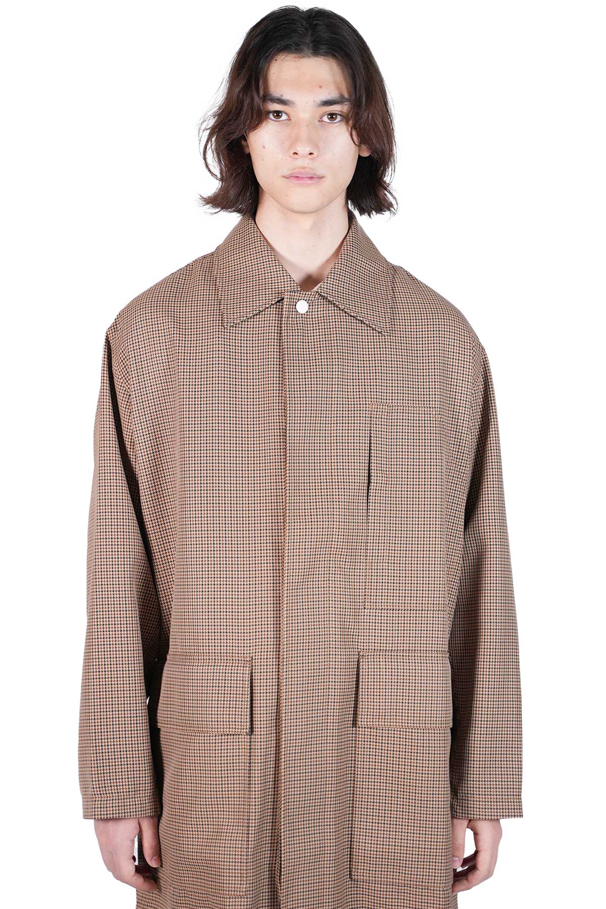 CALLUM DETACHABLE KNIT COLLAR COAT