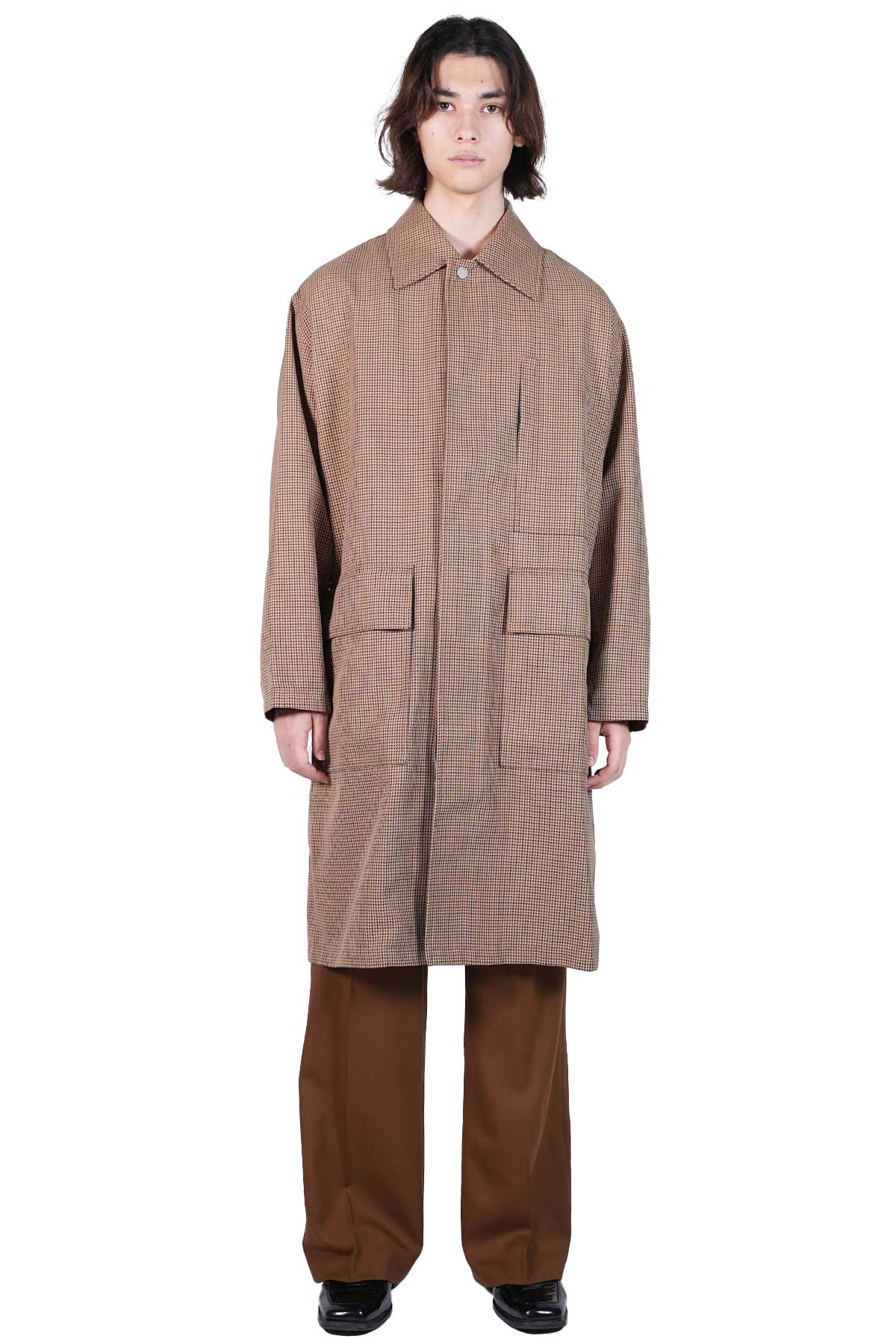 CALLUM DETACHABLE KNIT COLLAR COAT